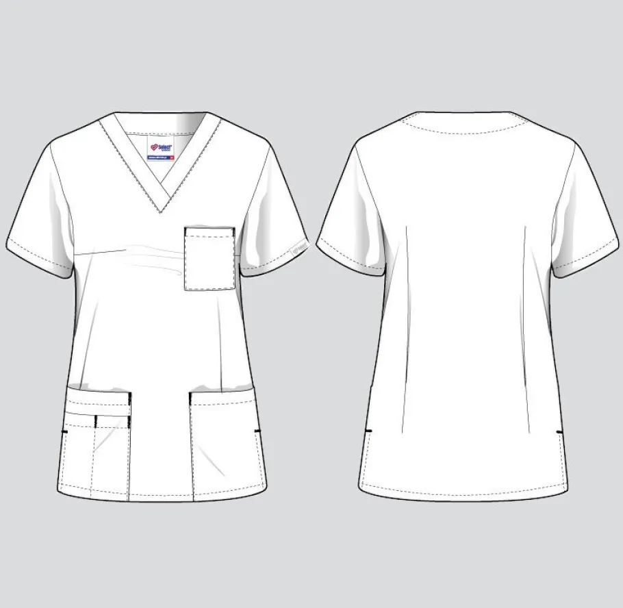 Uniformix Kosmetologia|Stomatologia-Bluza medyczna, 4 kieszenie, taliowana, Select, SE1002, amarantowy
