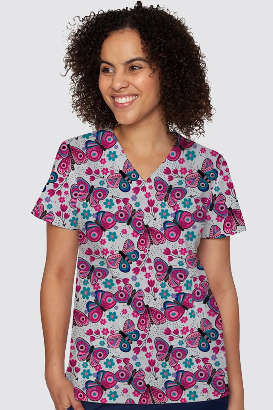 Uniformix Stomatologia|Pozostałe-Bluza medyczna damska Med Couture PRINT, 8564 BOBF