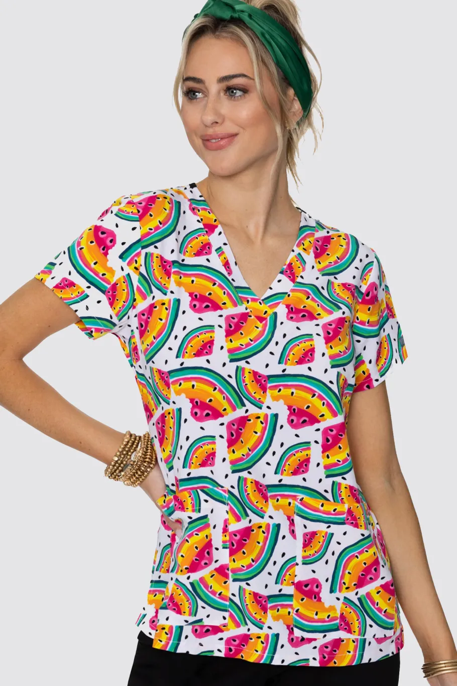 Uniformix Stomatologia|Pozostałe-Bluza medyczna damska Med Couture PRINT, 8564 WAME