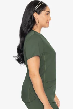 Uniformix Fizjoterapia|Bluzy-Bluza medyczna damska Med Couture Performance Touch, 7459-OLIV