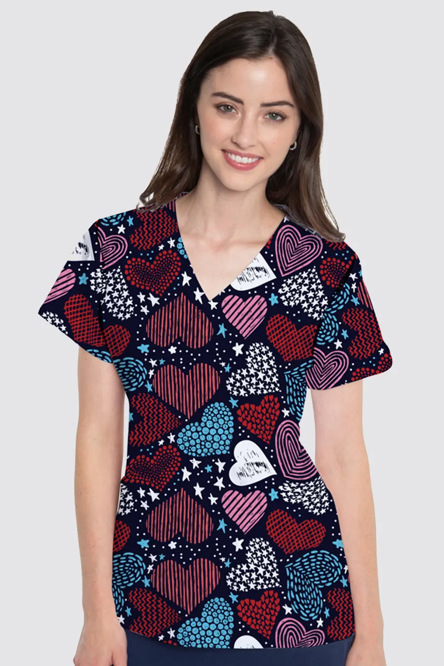 Uniformix Stomatologia|Pozostałe-Bluza medyczna damska Med Couture PRINT, 8564 HTSR