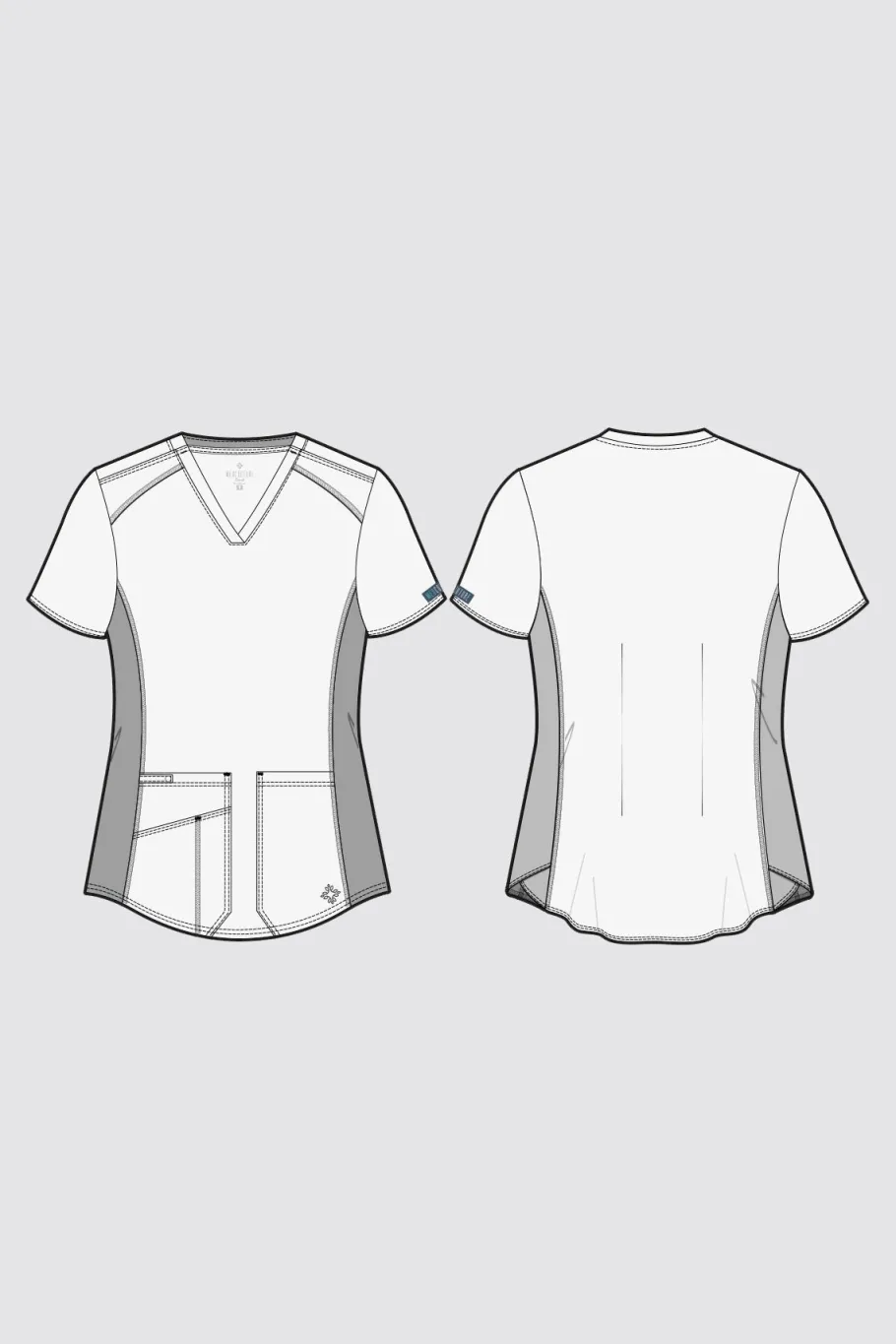 Uniformix Fizjoterapia|Bluzy-Bluza medyczna damska Med Couture Performance Touch, 7459-PWTR