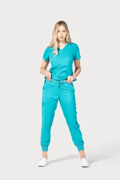 Uniformix Fizjoterapia|Bluzy-Bluza medyczna damska Med Couture Performance Touch, 7459-TEAL