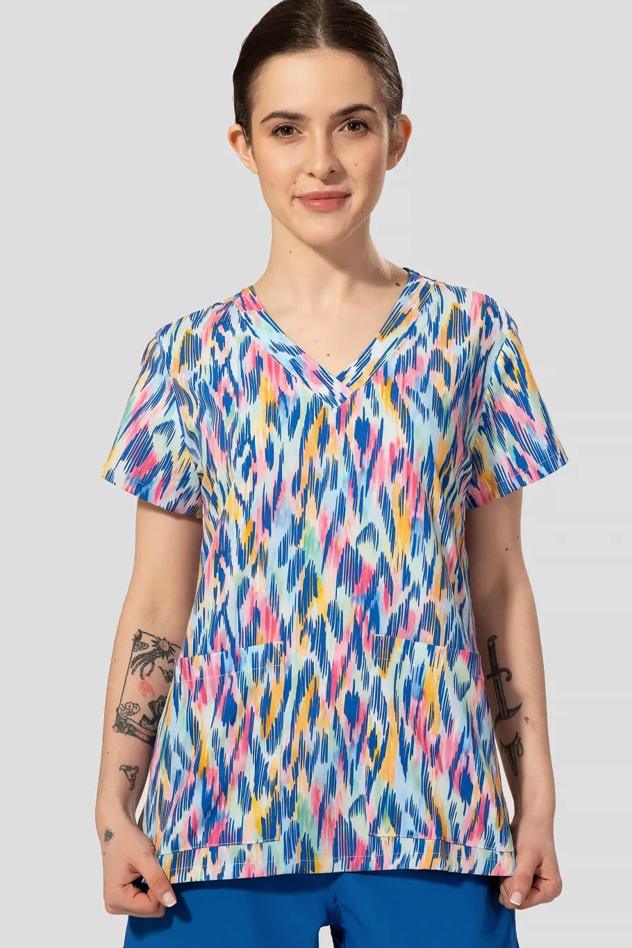 Uniformix Stomatologia|Pozostałe-Bluza medyczna damska Med Couture PRINT, 8564 WAAN