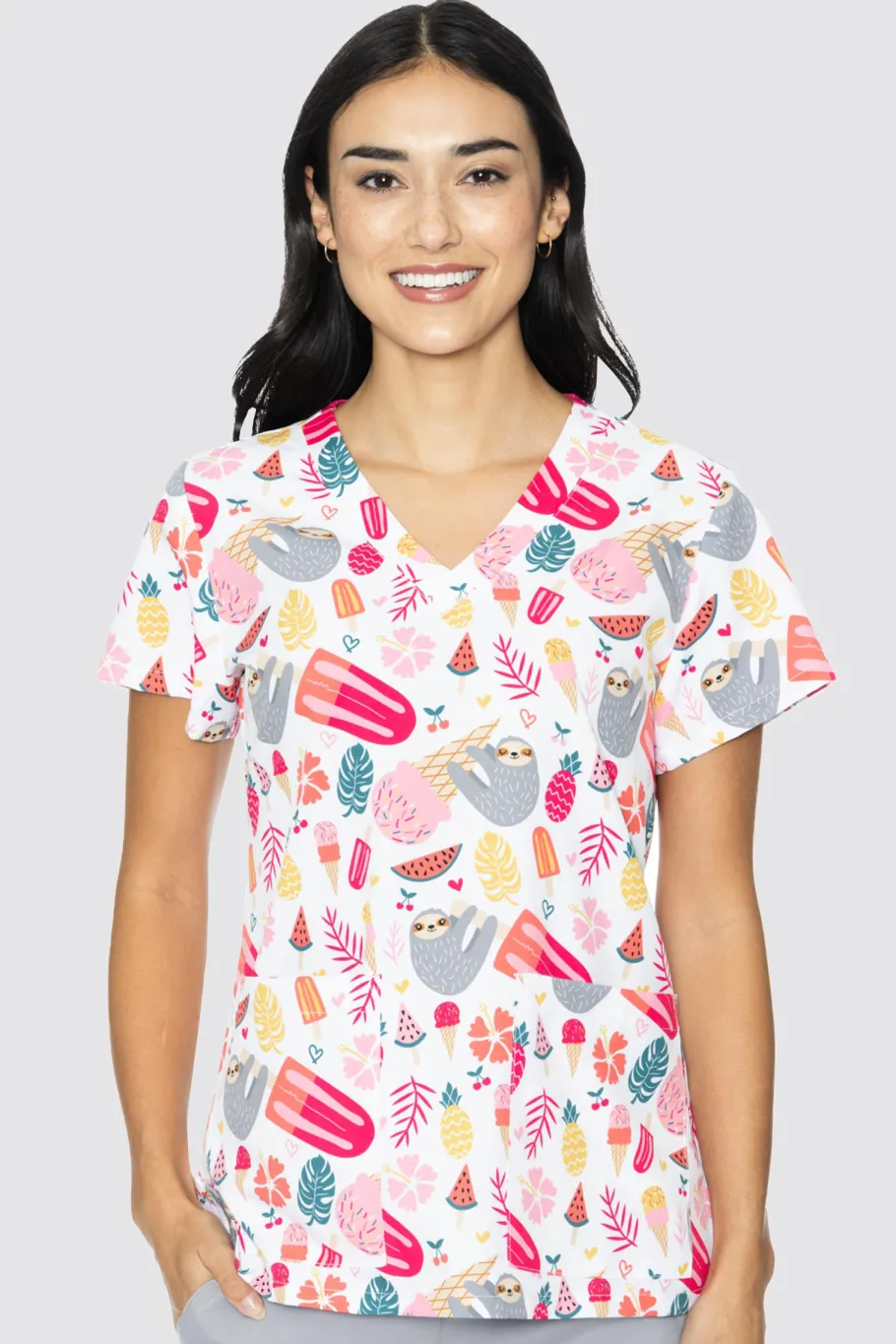 Uniformix Stomatologia|Pozostałe-Bluza medyczna damska Med Couture PRINT, 8564 SLPA