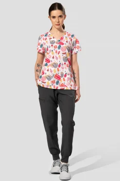 Uniformix Stomatologia|Pozostałe-Bluza medyczna damska Med Couture PRINT, 8564 SLPA