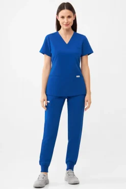 Uniformix Fizjoterapia|Kosmetologia-Bluza medyczna damska RayOn, 3000, Royal Blue