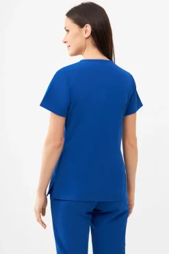 Uniformix Fizjoterapia|Kosmetologia-Bluza medyczna damska RayOn, 3000, Royal Blue