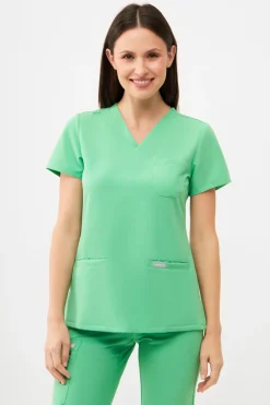 Uniformix Fizjoterapia|Kosmetologia-Bluza medyczna damska RayOn, 3000, Spring Bud