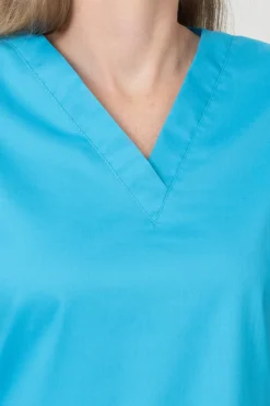 Uniformix Kosmetologia|Stomatologia-Bluza medyczna damska, FLEX ZONE FZ1001B, turkusowy