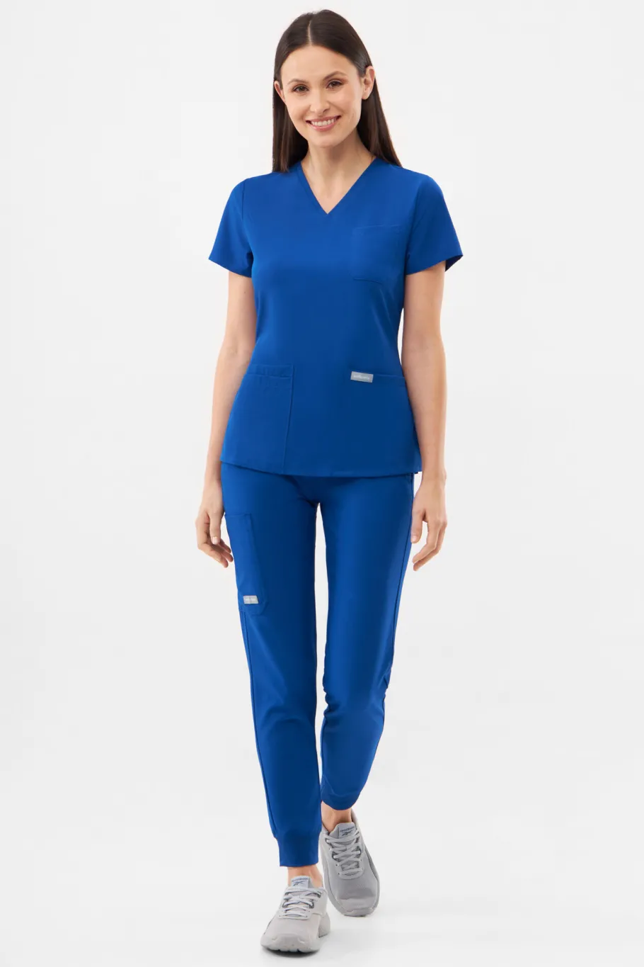 Uniformix Fizjoterapia|Kosmetologia-Bluza medyczna damska , Super Flex 4000-Royal Blue
