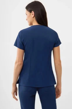 Uniformix Fizjoterapia|Kosmetologia-Bluza medyczna damska , Super Flex 4000-Navy