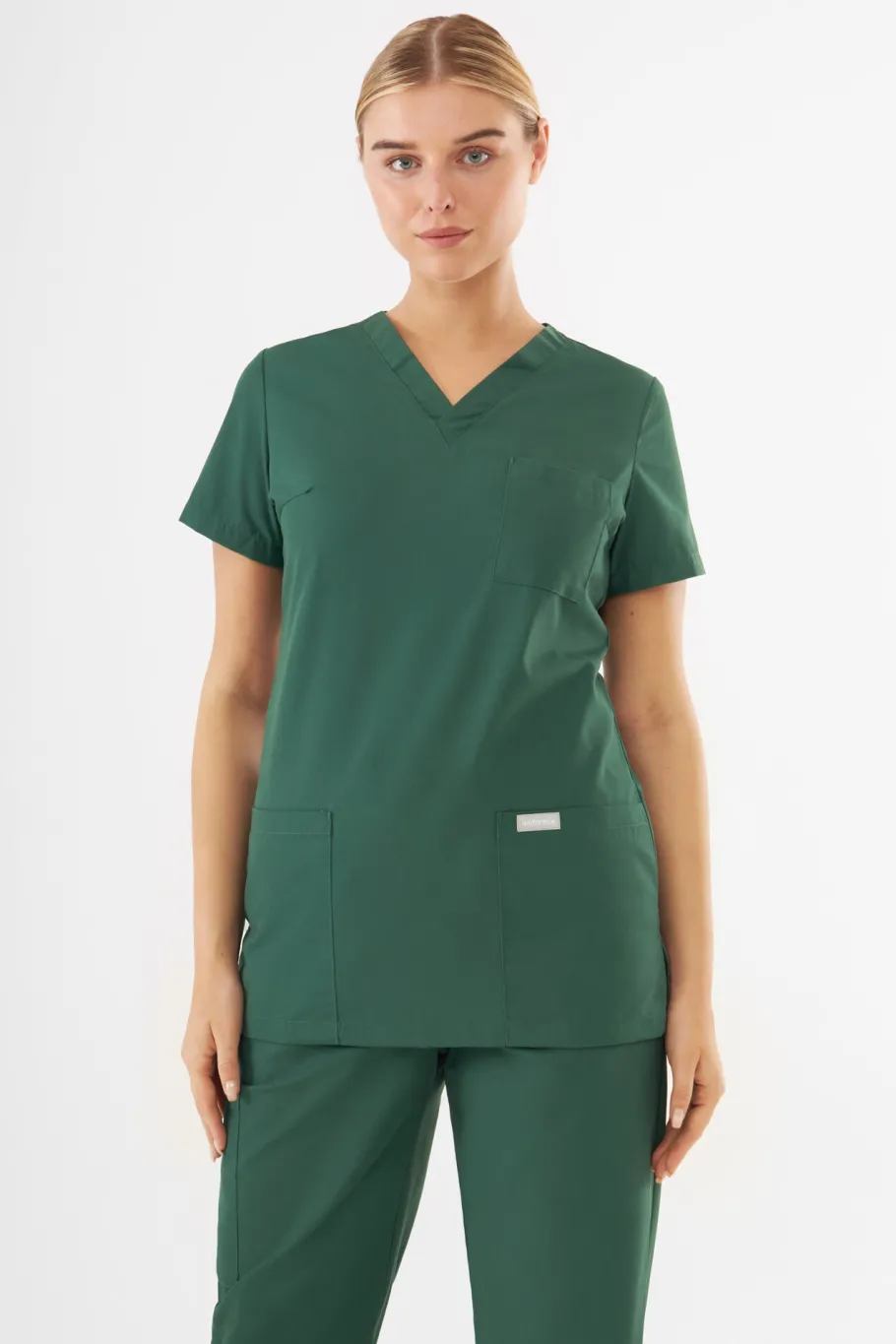 Uniformix Kosmetologia|Stomatologia-Bluza medyczna damska, TEAM T1000, Hunter Green