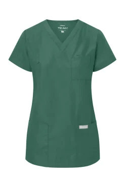 Uniformix Kosmetologia|Stomatologia-Bluza medyczna damska, TEAM T1000, Hunter Green