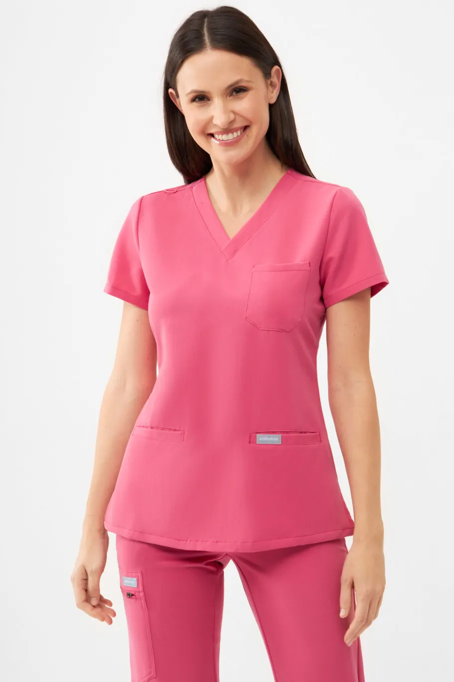 Uniformix Fizjoterapia|Kosmetologia-Bluza medyczna damska RayOn, 3000, Rust Red