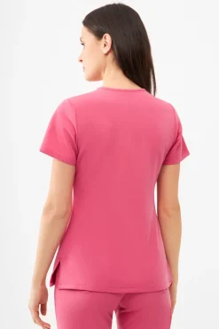 Uniformix Fizjoterapia|Kosmetologia-Bluza medyczna damska RayOn, 3000, Rust Red