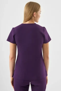 Uniformix Fizjoterapia|Kosmetologia-Bluza medyczna damska RayOn, 3000, Dark Purple
