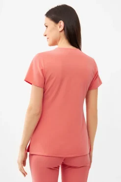 Uniformix Fizjoterapia|Kosmetologia-Bluza medyczna damska RayOn, 3000, Salomon Orange
