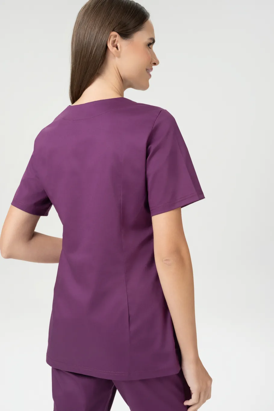 Uniformix Kosmetologia|Stomatologia-Bluza medyczna damska, FLEX ZONE FZ1001B, wino