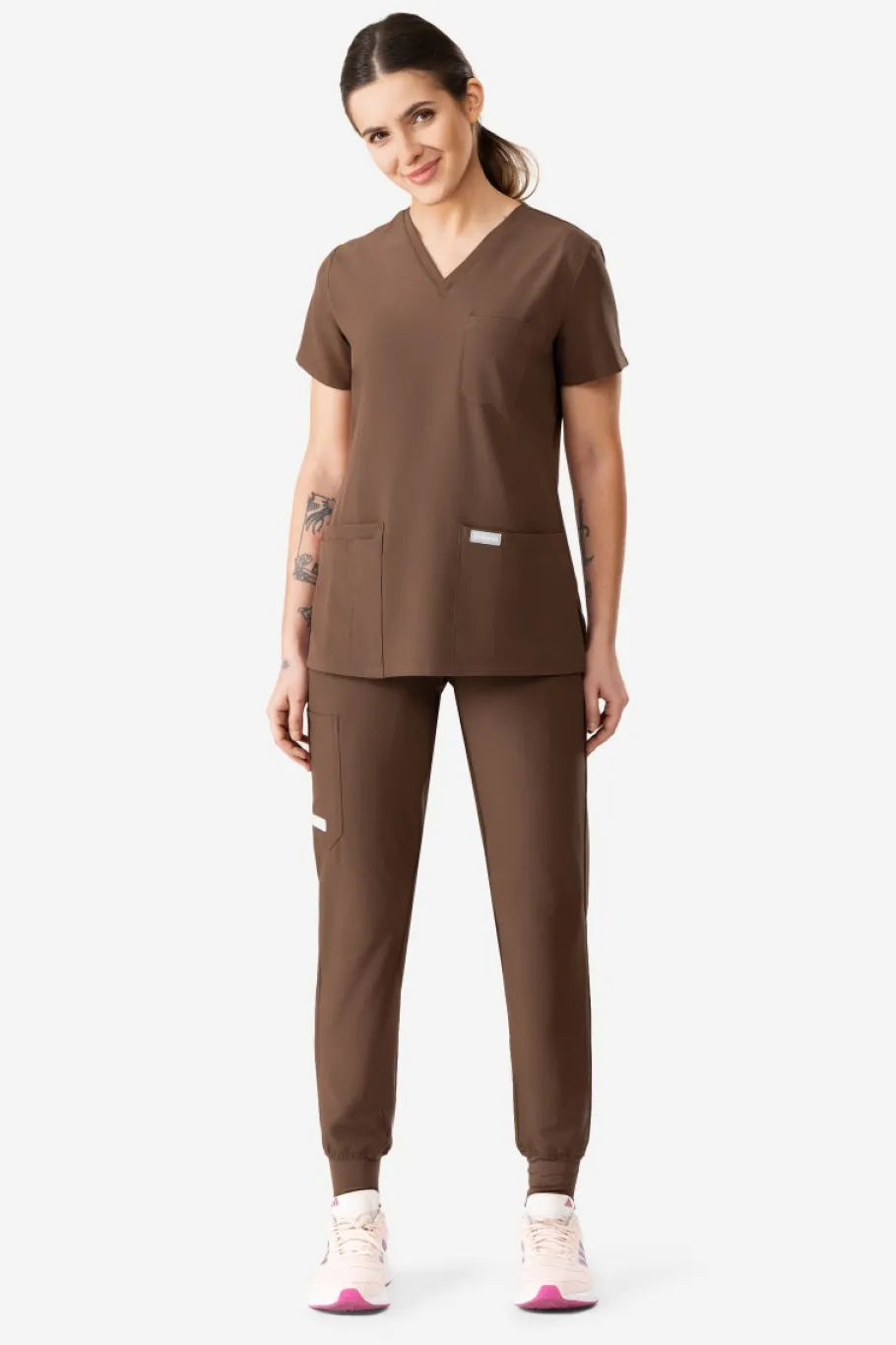 Uniformix Fizjoterapia|Kosmetologia-Bluza medyczna damska , Super Flex 4000-Fresh Roast