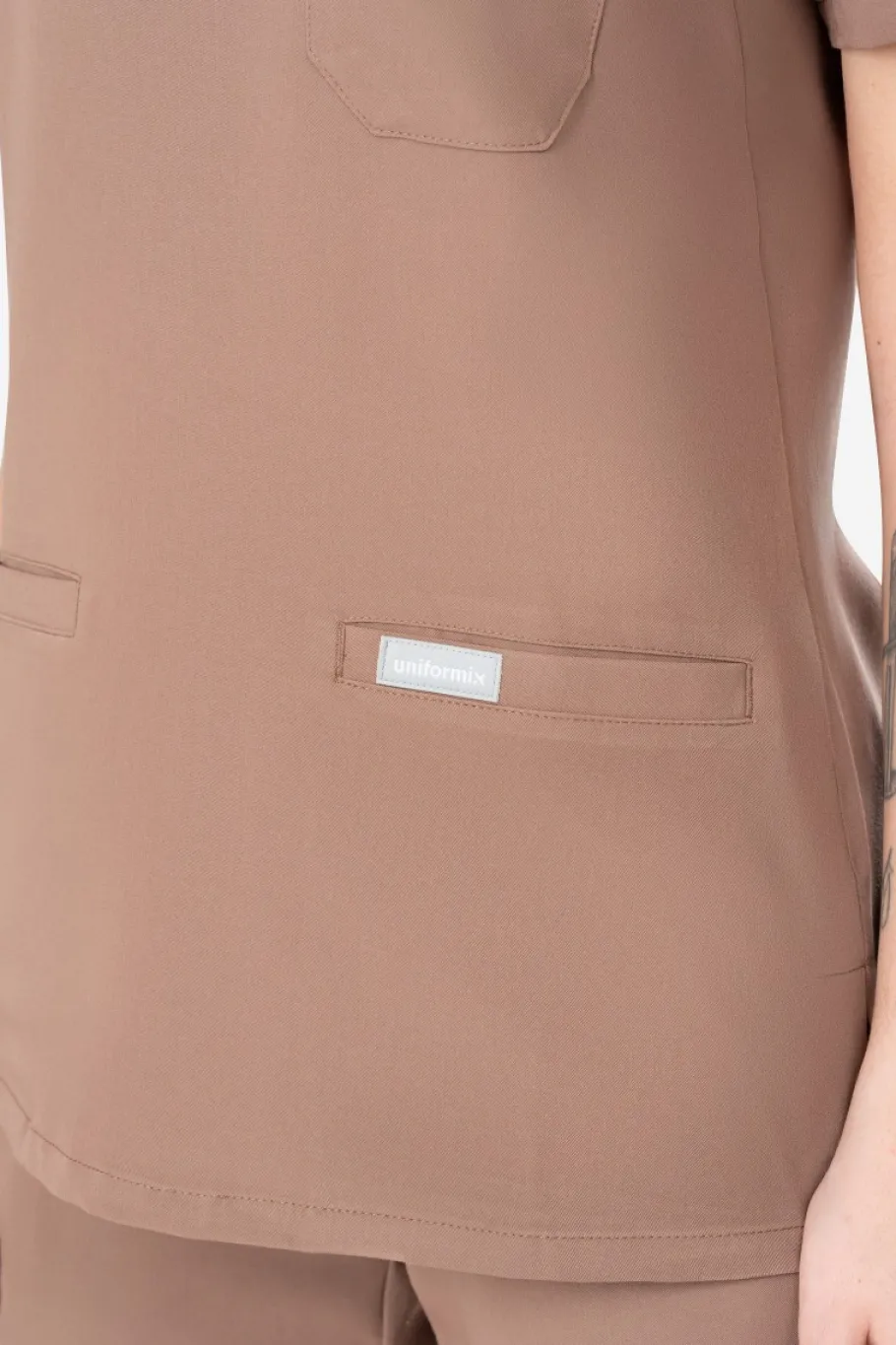 Uniformix Fizjoterapia|Kosmetologia-Bluza medyczna damska RayOn, 3000, Root Brown