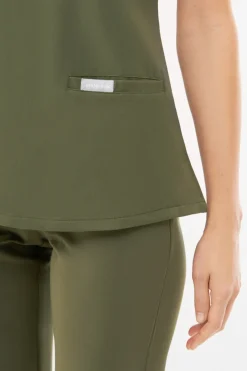 Uniformix Fizjoterapia|Kosmetologia-Bluza medyczna damska RayOn, 3000, Tea Leaf