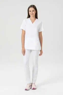 Uniformix Kosmetologia|Stomatologia-Bluza medyczna damska, FLEX ZONE FZ1001B, biały