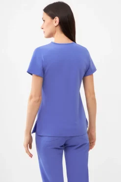 Uniformix Fizjoterapia|Kosmetologia-Bluza medyczna damska RayOn, 3000, Ceil Blue