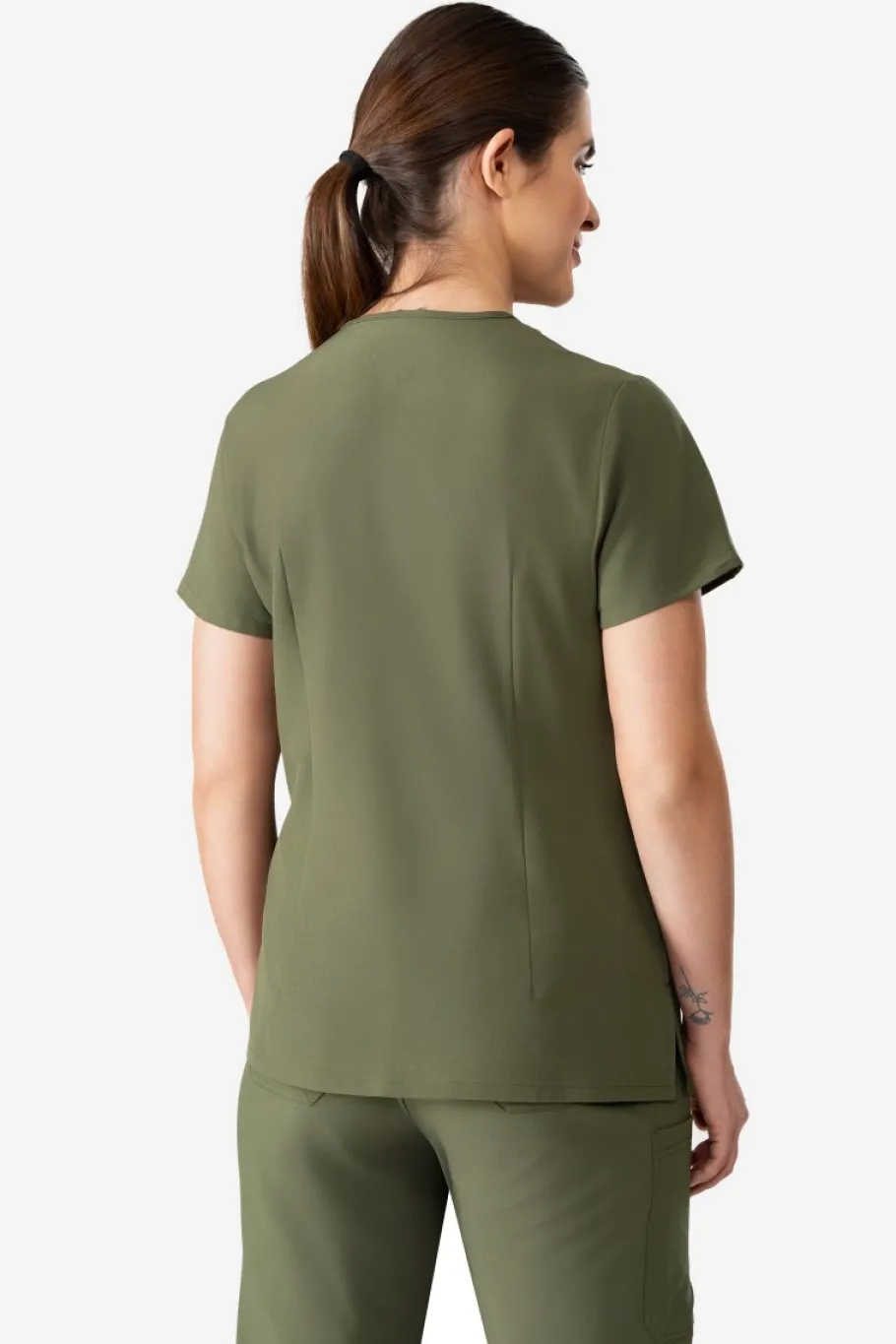 Uniformix Fizjoterapia|Kosmetologia-Bluza medyczna damska , Super Flex 4000-Tea Leaf