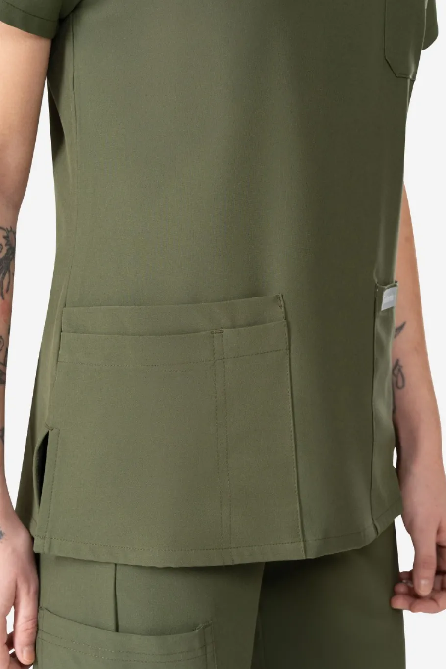 Uniformix Fizjoterapia|Kosmetologia-Bluza medyczna damska , Super Flex 4000-Tea Leaf