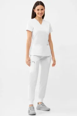 Uniformix Fizjoterapia|Kosmetologia-Bluza medyczna damska RayOn, 3000, White