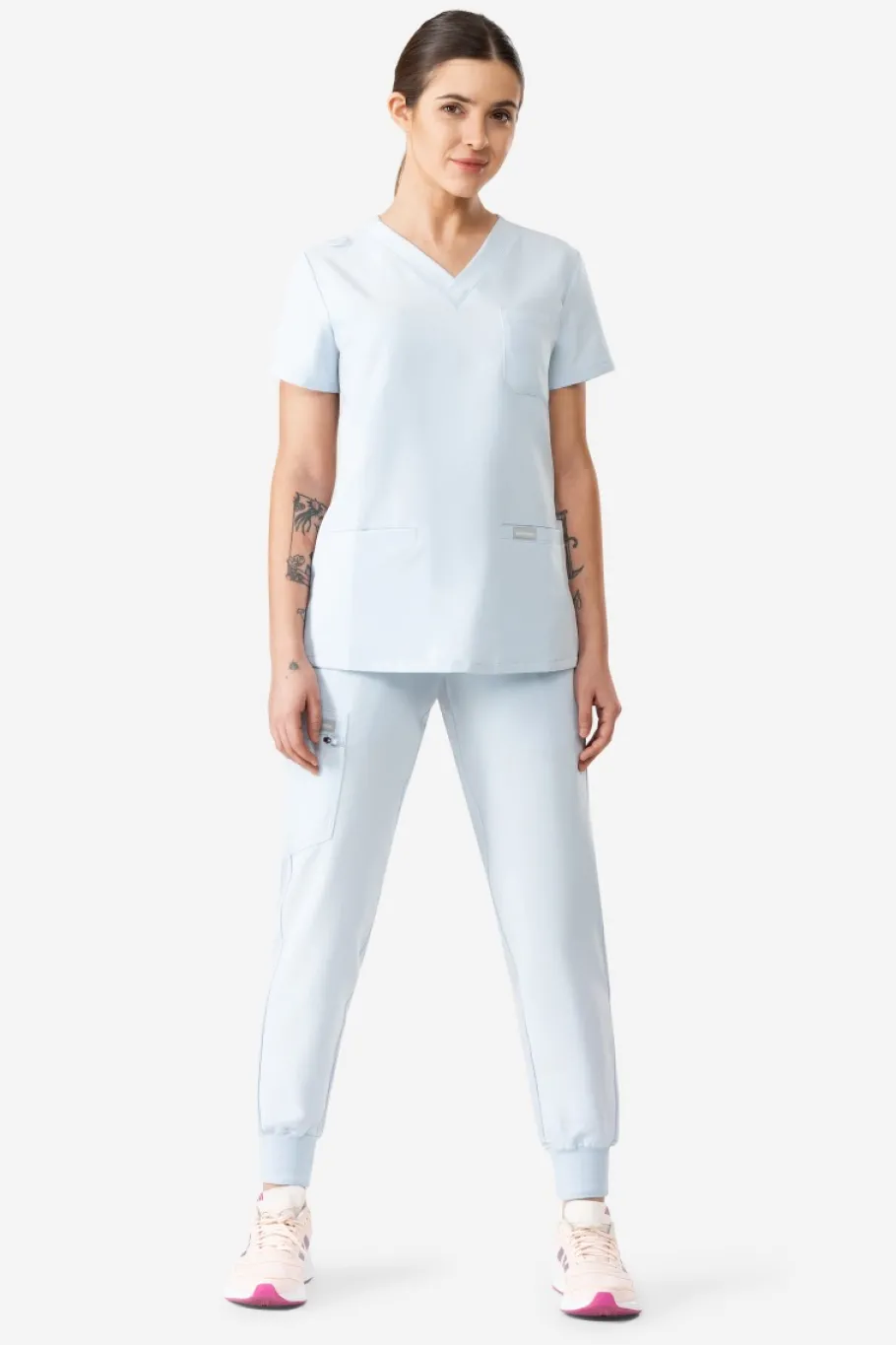 Uniformix Fizjoterapia|Kosmetologia-Bluza medyczna damska RayOn, 3000, Sky blue