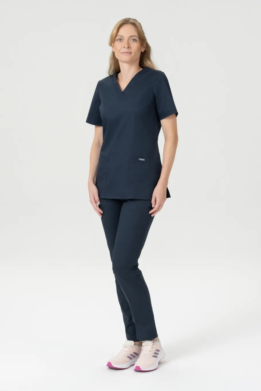 Uniformix Kosmetologia|Stomatologia-Bluza medyczna damska, FLEX ZONE FZ1001B, czarna