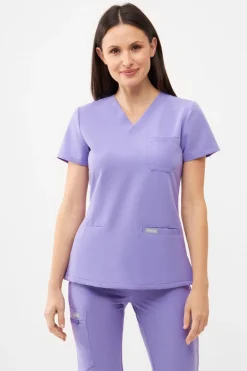 Uniformix Fizjoterapia|Kosmetologia-Bluza medyczna damska RayOn, 3000, Mauve