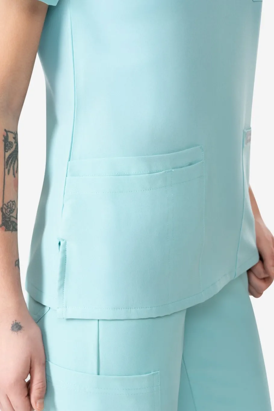 Uniformix Fizjoterapia|Kosmetologia-Bluza medyczna damska , Super Flex 4000-Medical Green