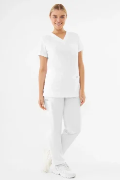 Uniformix Fizjoterapia|Kosmetologia-Bluza medyczna damska, TEAM T1000, White