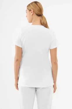 Uniformix Fizjoterapia|Kosmetologia-Bluza medyczna damska, TEAM T1000, White