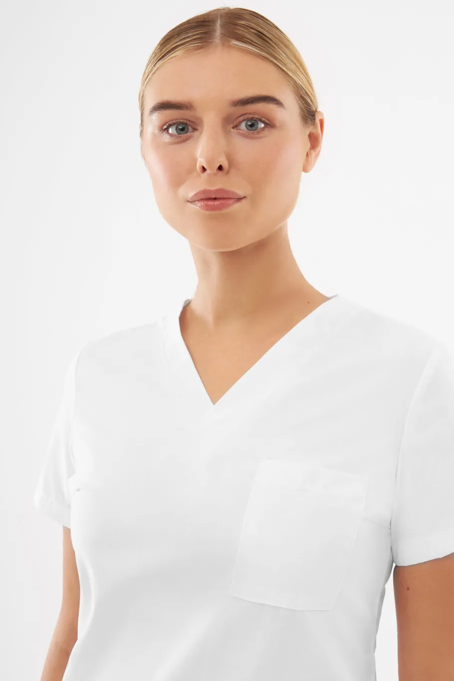 Uniformix Fizjoterapia|Kosmetologia-Bluza medyczna damska, TEAM T1000, White