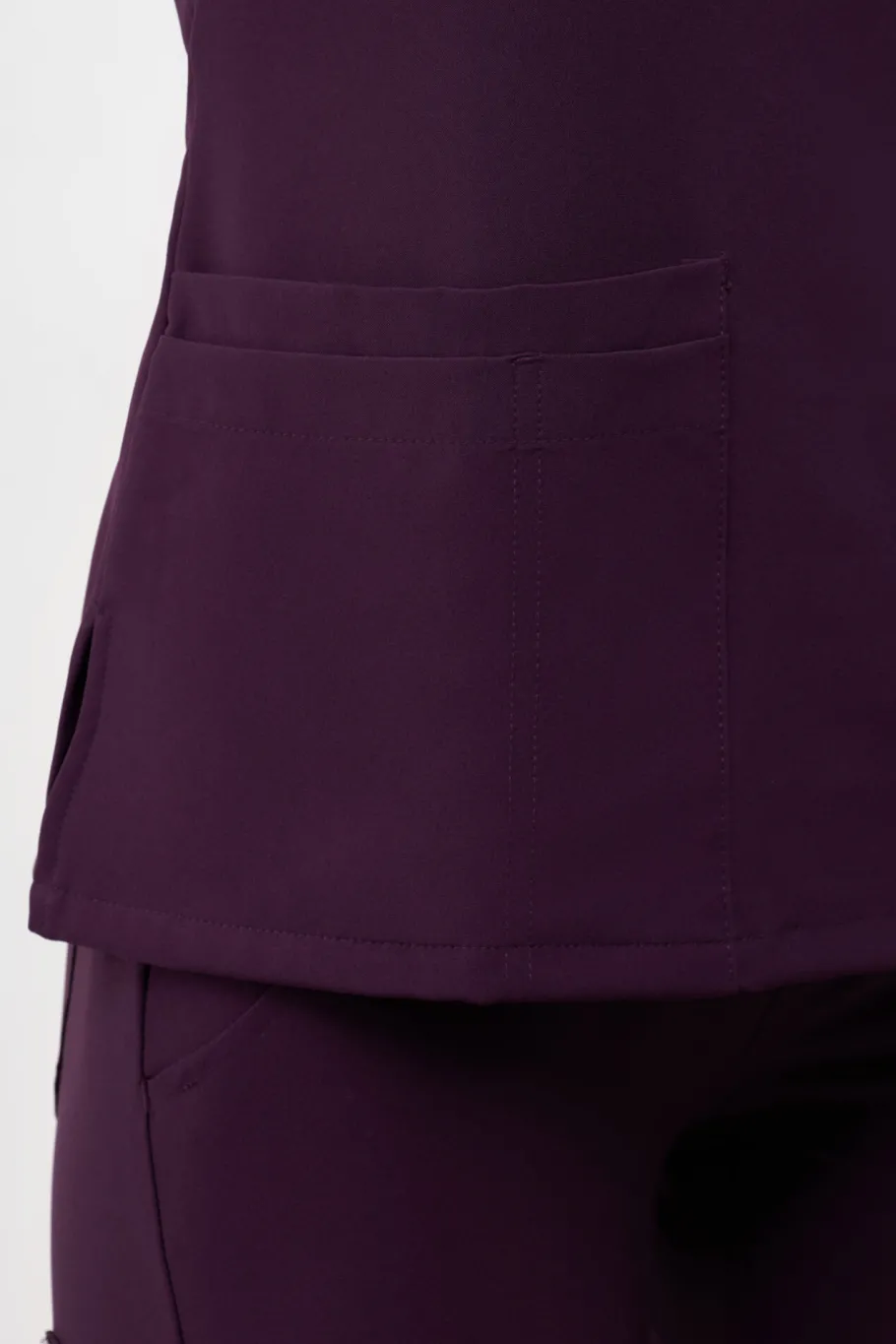 Uniformix Kosmetologia|Stomatologia-Bluza medyczna damska , Super Flex 4000-Dark Purple
