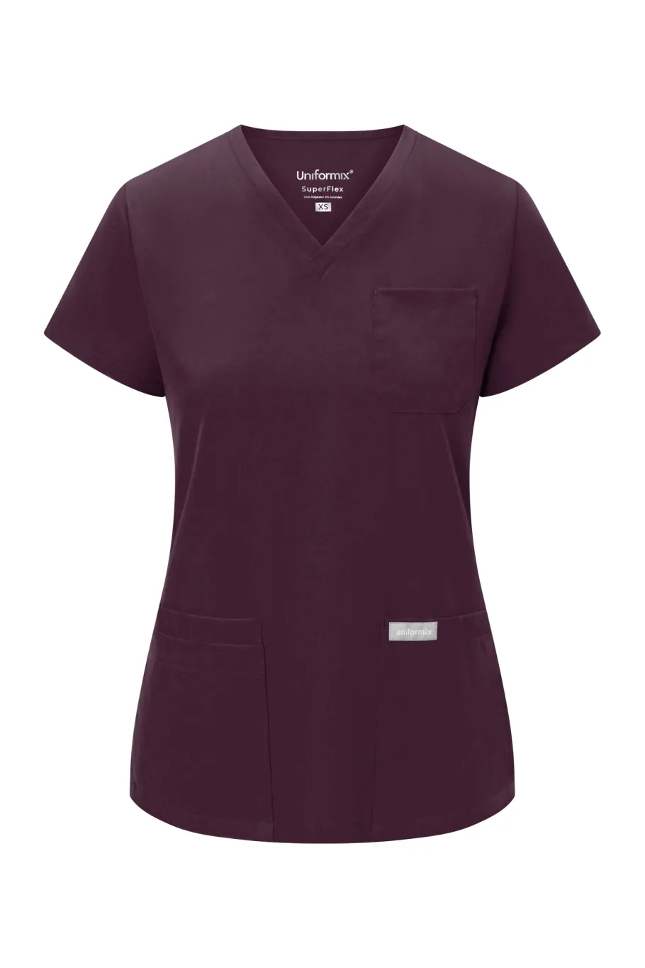 Uniformix Kosmetologia|Stomatologia-Bluza medyczna damska , Super Flex 4000-Dark Purple