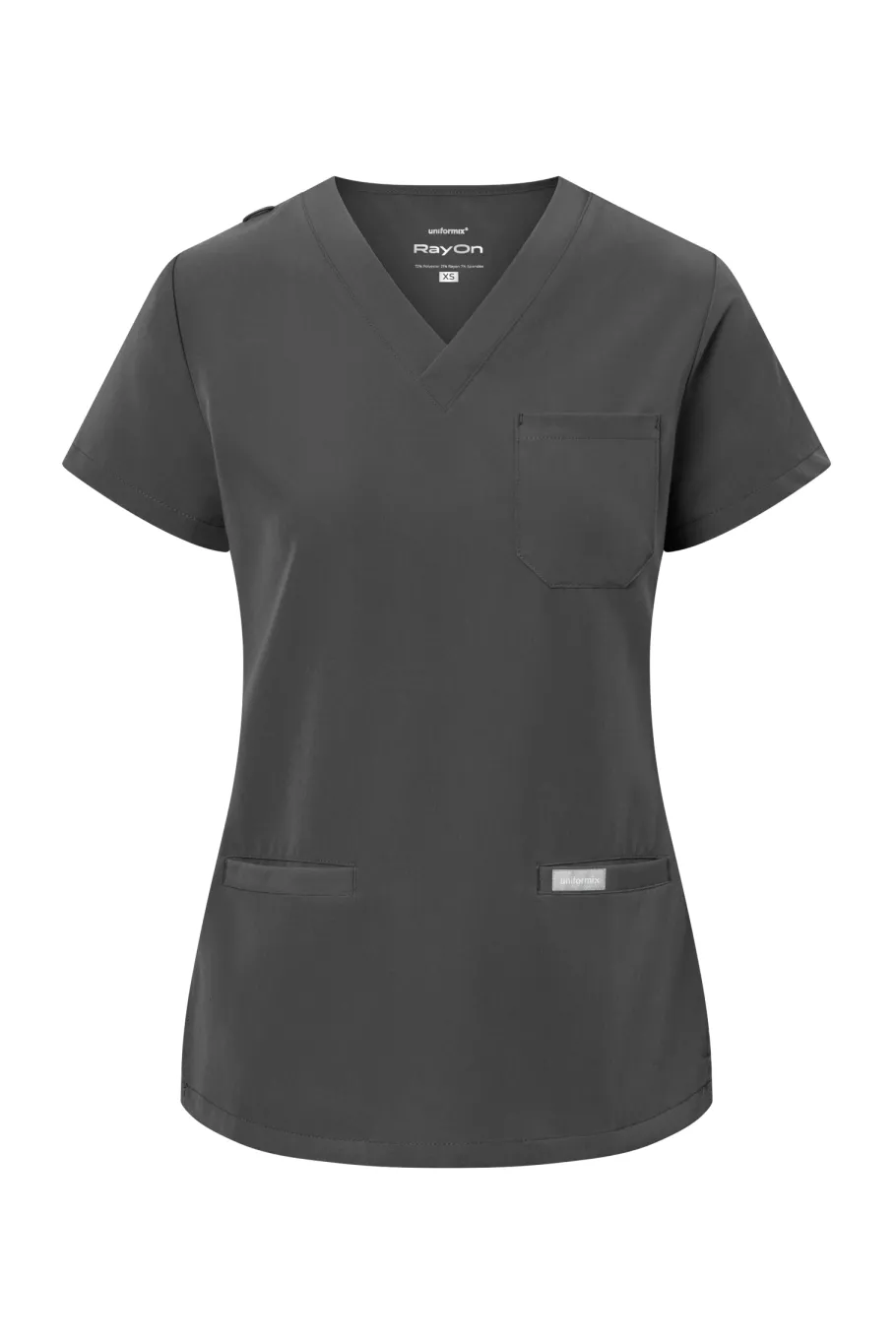 Uniformix Fizjoterapia|Kosmetologia-Bluza medyczna damska RayOn, 3000, Dark Grey