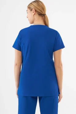 Uniformix Fizjoterapia|Kosmetologia-Bluza medyczna damska, TEAM T1000, Royal Blue