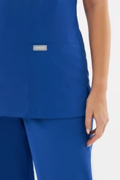 Uniformix Fizjoterapia|Kosmetologia-Bluza medyczna damska, TEAM T1000, Royal Blue