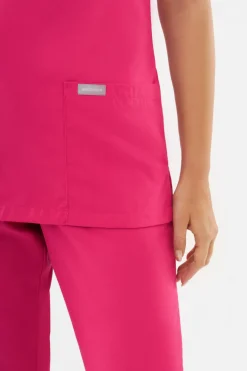 Uniformix Fizjoterapia|Kosmetologia-Bluza medyczna damska, TEAM T1000, Virtual Pink