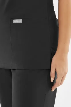 Uniformix Fizjoterapia|Kosmetologia-Bluza medyczna damska, TEAM T1000, Dark gray