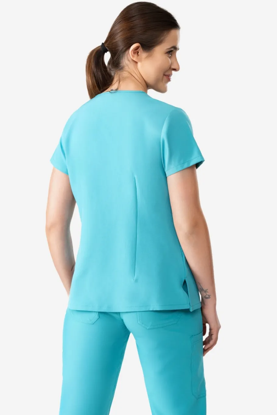 Uniformix Fizjoterapia|Kosmetologia-Bluza medyczna damska , Super Flex 4000-Teal