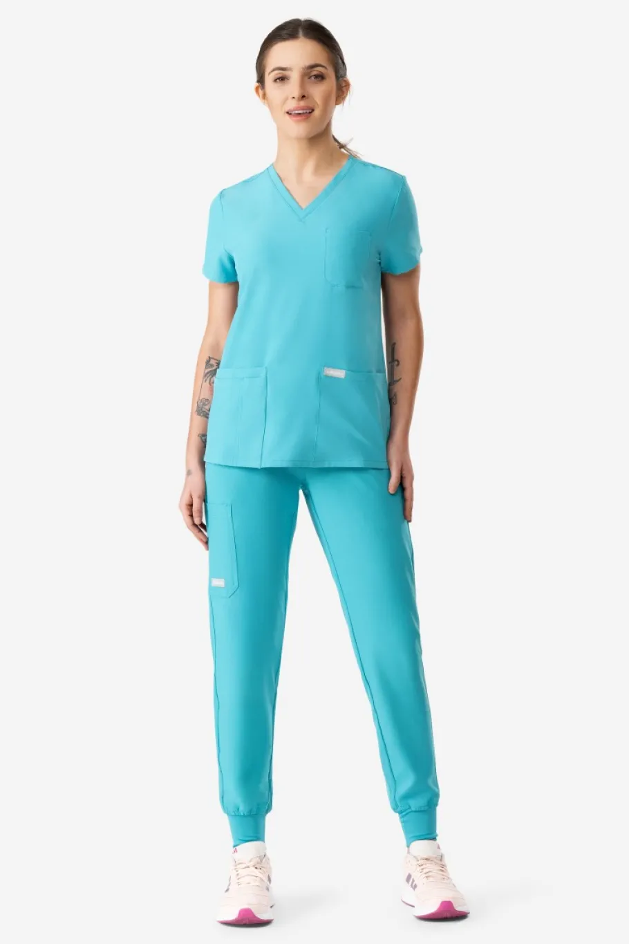 Uniformix Fizjoterapia|Kosmetologia-Bluza medyczna damska , Super Flex 4000-Teal