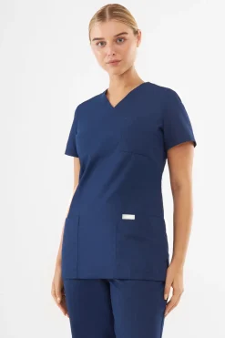Uniformix Fizjoterapia|Kosmetologia-Bluza medyczna damska, TEAM T1000, Navy
