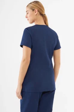 Uniformix Fizjoterapia|Kosmetologia-Bluza medyczna damska, TEAM T1000, Navy