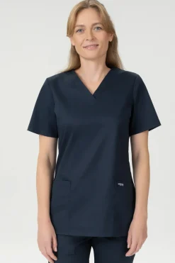 Uniformix Kosmetologia|Stomatologia-Bluza medyczna damska, FLEX ZONE FZ1001B, granatowy